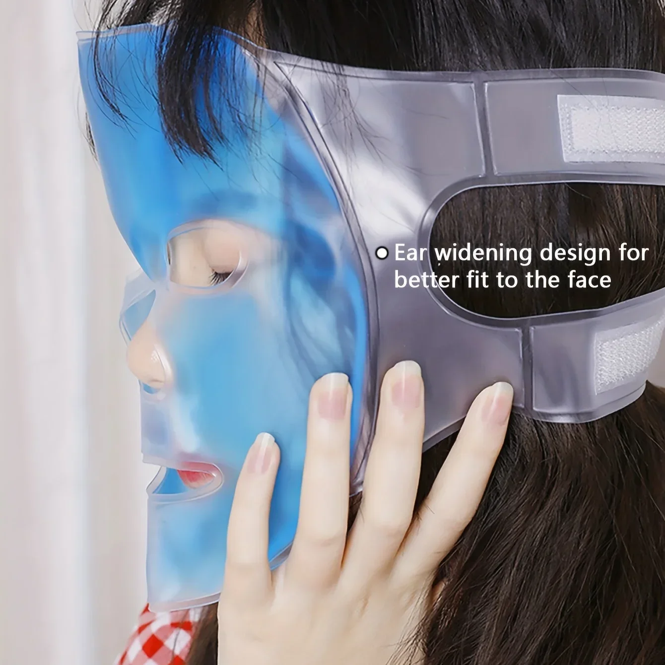 Cooling Gel Face & Eye Mask - Reusable Hot & Cold Therapy Skincare Tool - Image 3