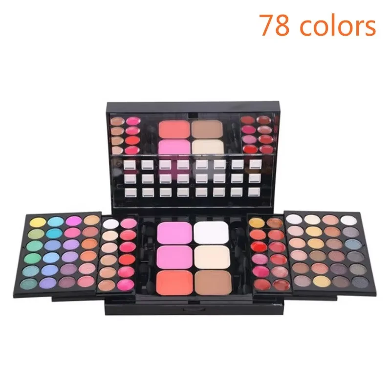 40/74/78 Colors Glitter Eyeshadow Palette Matte Waterproof Long Lasting Pressed Powder Cosmetics Kit Fashion Women MakeUp Tools - Image 9