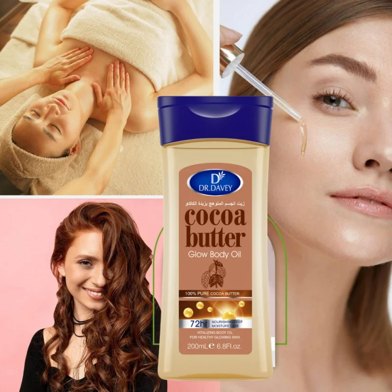 Cocoa Butter Body Oil Cocoa Butter Glow Body Oil Body Oil Skin Care Essential Oil,Suitable for All Skin Types,VITALIZING BODY OI - Image 2