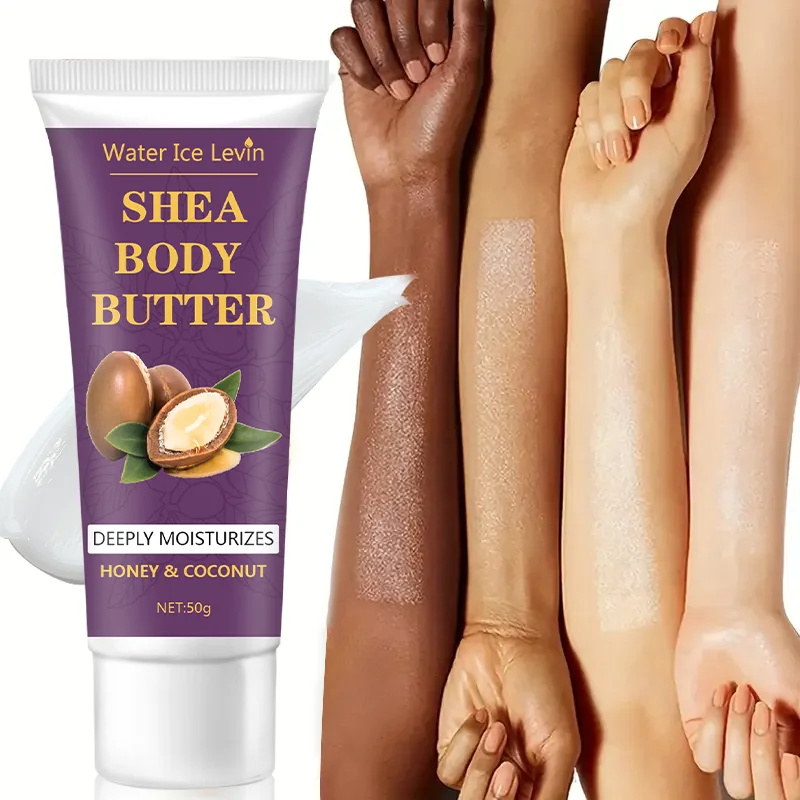 Shea Butter Body Cream, 24-Hour Moisturizing, Makes Skin Softer and More Elastic, Tightens Skin, Nourishing Body Massage, Suitable for Dry, Cracked, Light Beige Skin - Image 5