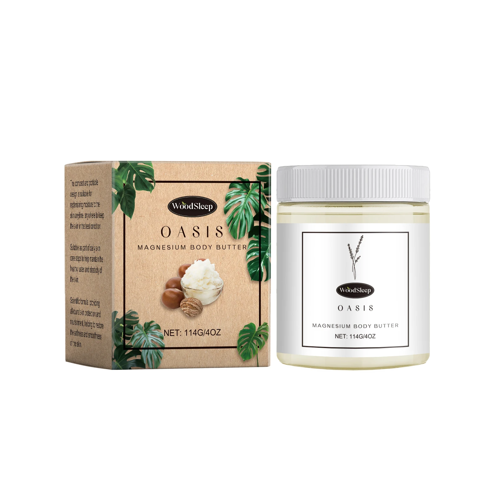 Shea Butter Body Lotion Moisturizing Magnesium Body Butter Nourishing Skin Soft Smooth Soothes Muscles Body Skincare Cream - Image 9