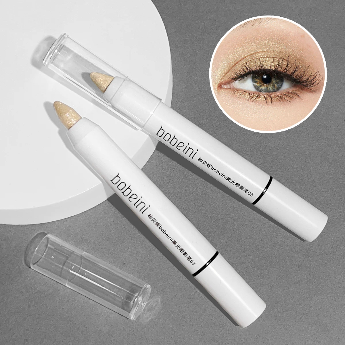 Silkworm Highlighter Pen – Pearlescent & Matte Eye Brightening Stick - Image 2