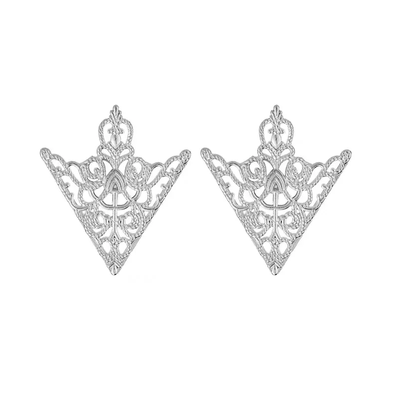 2pcs/set Fashion Men's Suit Brooches Feather Leaf Triangle Hollowed Out Crown Lapel Pins Party Male Jewelry Accessorie - Image 10