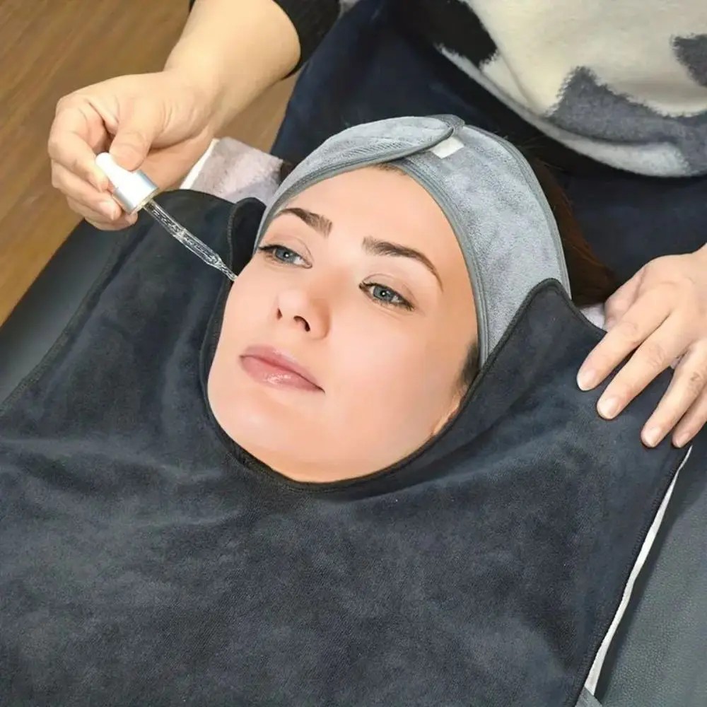 1 Pc Beautician's Special Face Towel - Spa Grade U-shaped Face Towel - Soft Massage and Skincare Tool - Image 4