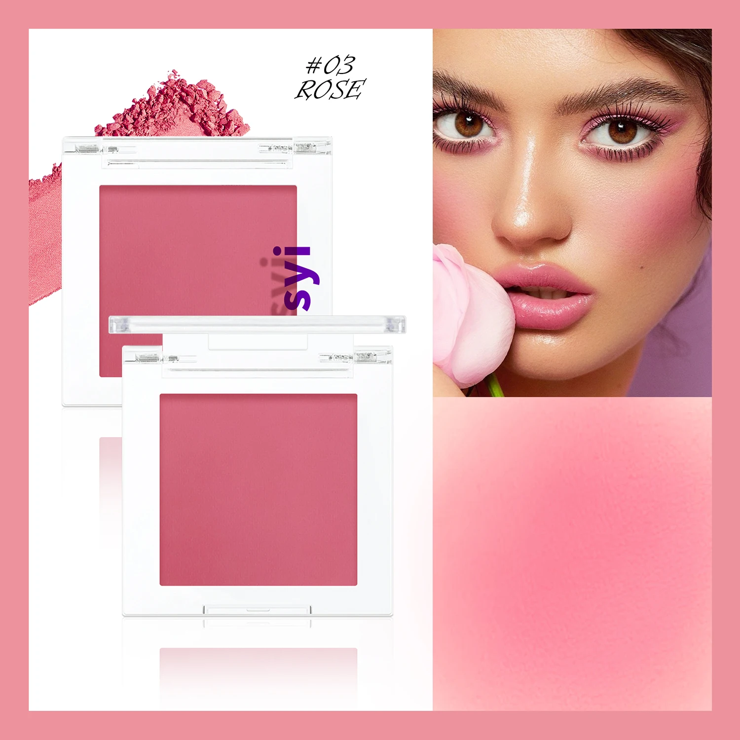 Monochrome blush, brightening matte cosmetics, highlighting, expansion color, youthful and natural makeup - Image 11