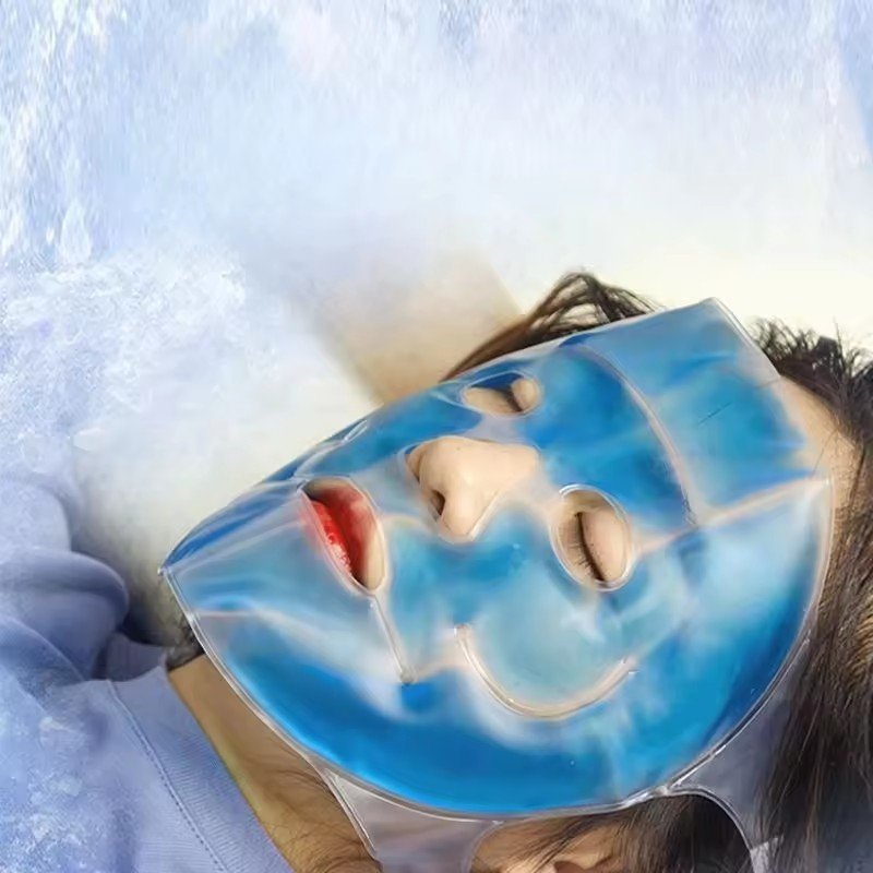 Cooling Gel Face & Eye Mask - Reusable Hot & Cold Therapy Skincare Tool