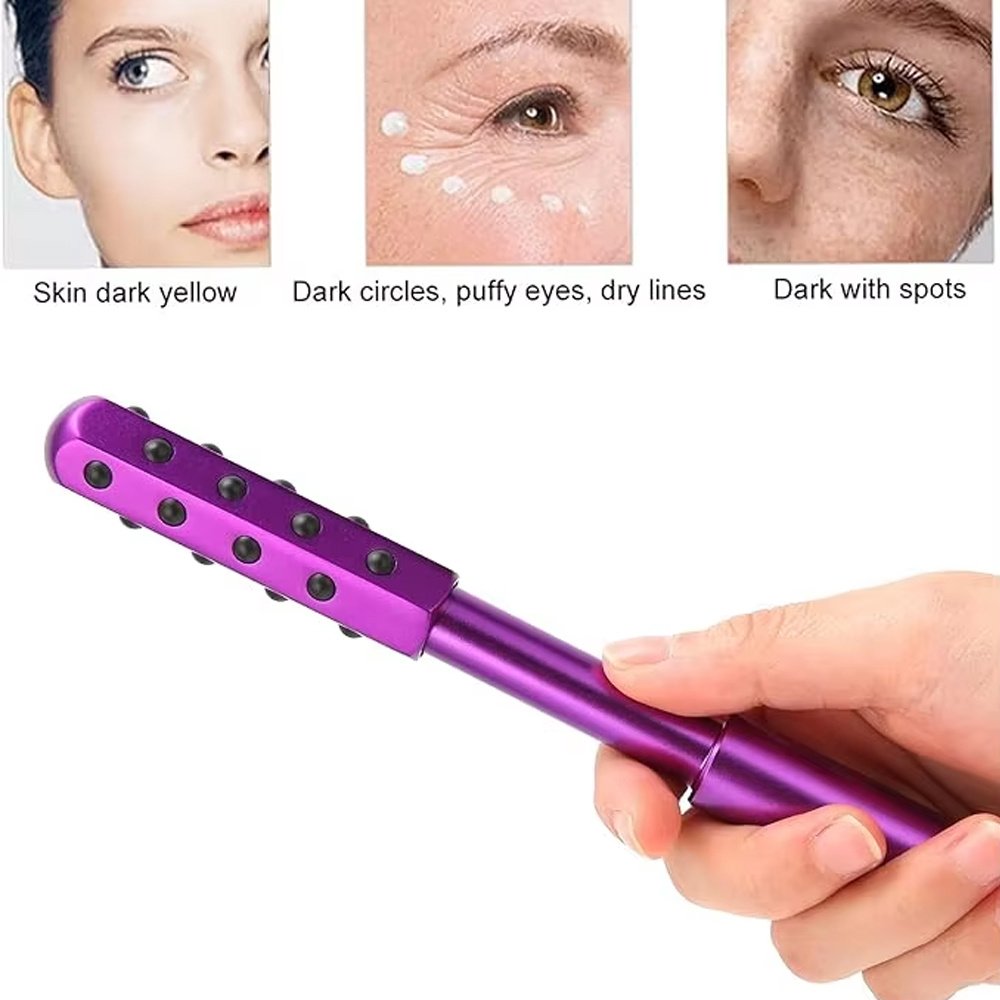 Cooling Metal Facial Massage Roller - Image 4
