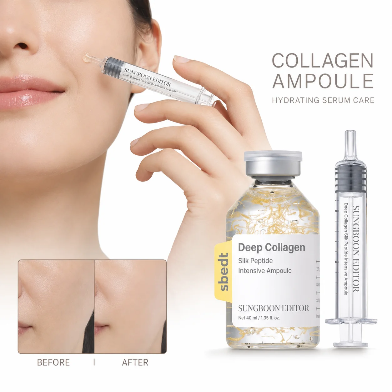 Deep Collagen Ampoule Serum – Hydrating & Firming Facial Treatment